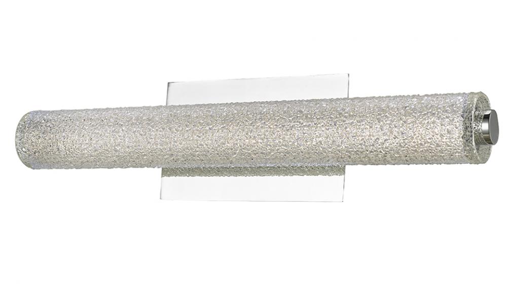 20&#34; Hand Blown Diamond Glass Tube LED Vanity