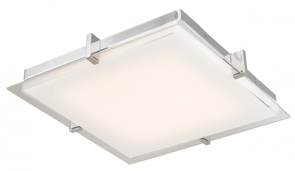 Flat Square Glass Low profile Flushmount