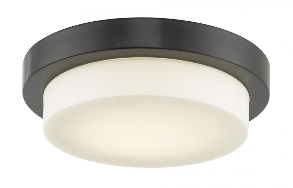 11&#34; Stepped Opal Glass Flushmount with High Output Dimmable LED