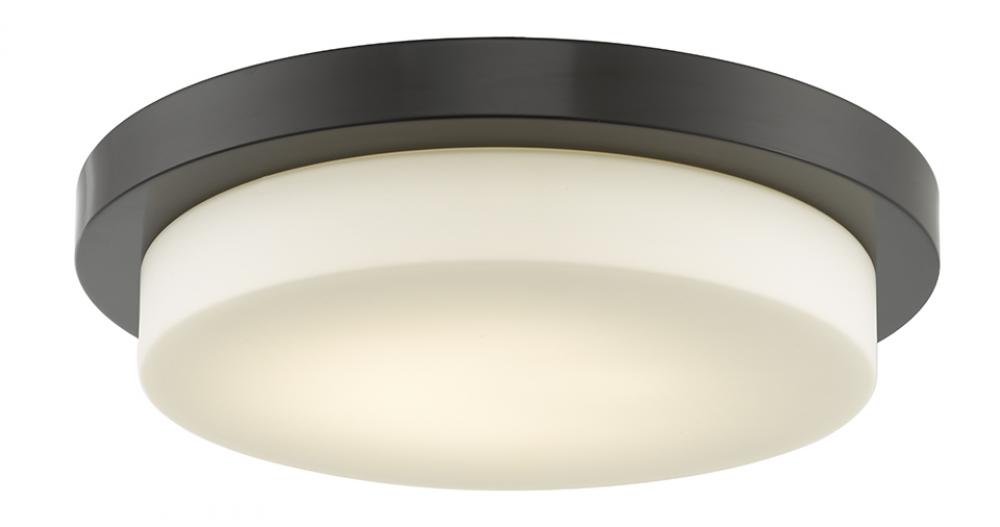16&#34; Stepped Opal Glass Flushmount with High Output Dimmable LED