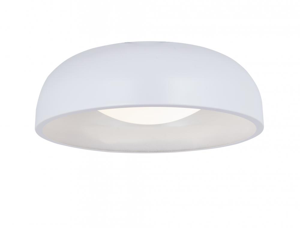 13&#34; 3CCK Inner Curve Flushmount with Opal Glass Diffuser