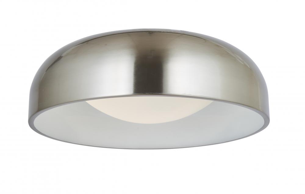 17&#34; 3CCK Inner Curve Flushmount with Opal Glass Diffuser