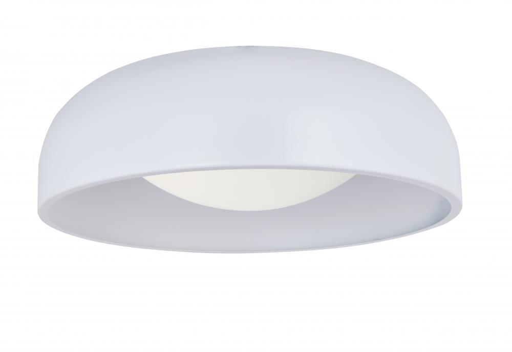 17&#34; 3CCK Inner Curve Flushmount with Opal Glass Diffuser