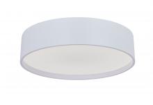 Abra Lighting 30026FM-MW-Snare - 14" 3CCK Metal Cylinder and Frosted Glass Flushmount