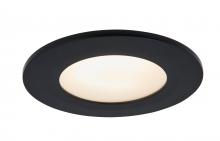 Abra Lighting 30039FM-BL-Button - 4.5" Slim Disc Wet Location Flushmount with High Output Dimmable LED
