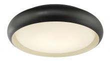 Abra Lighting 30061FM-BZ-Euphoria - 18" Curved Metal Frame with Opal Glass Diffuser