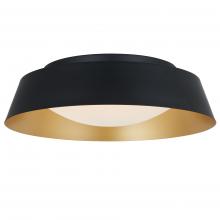 Abra Lighting 30072FM-MB.GOLD-Flare - 18" Split Frame Flushmount with High Output Dimmable LED
