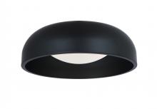 Abra Lighting 30075FM-MB-Lynx - 13" 3CCK Inner Curve Flushmount with Opal Glass Diffuser
