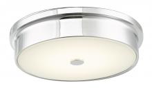 Abra Lighting 30097FM-CH-Spark - 12" Opal Glass Flushmount