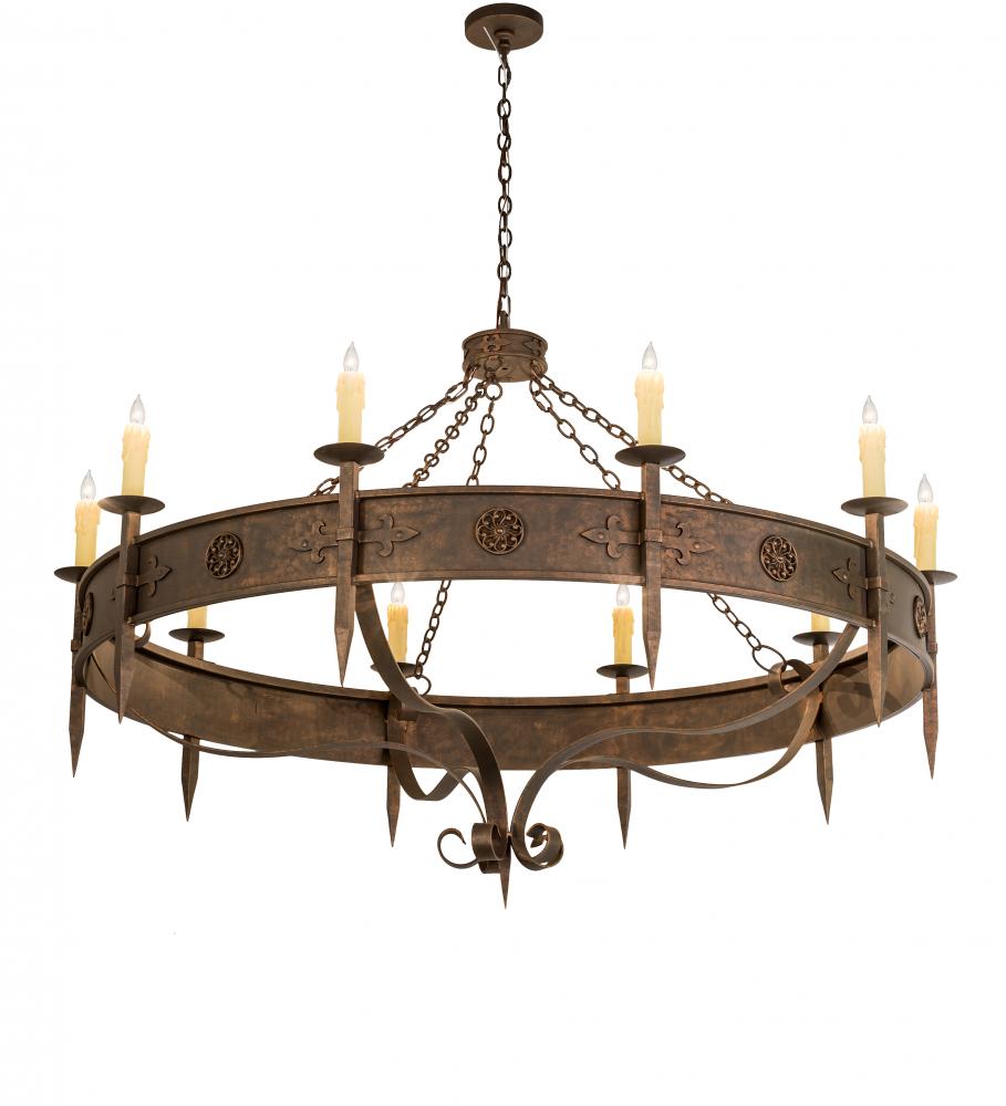 66&#34; Wide Calandra 10 Light Chandelier