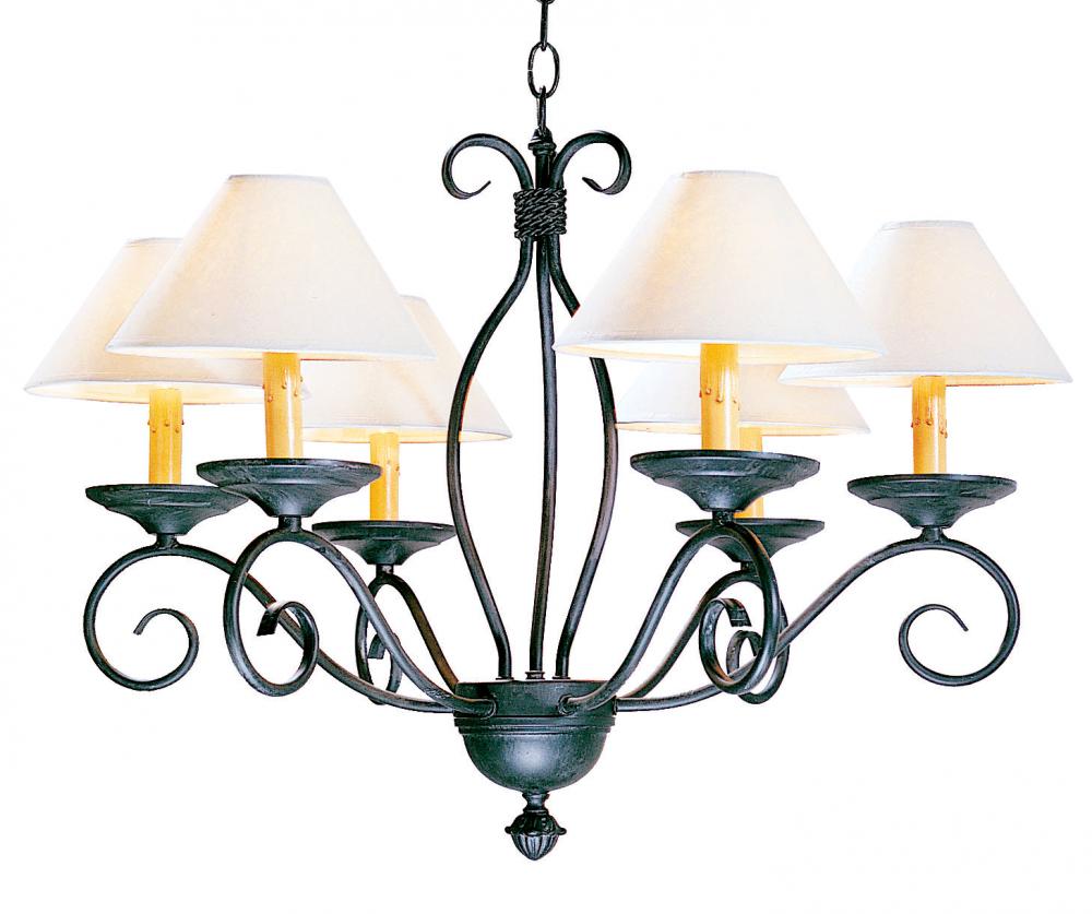 26&#34; Wide Sienna 6 Light Chandelier