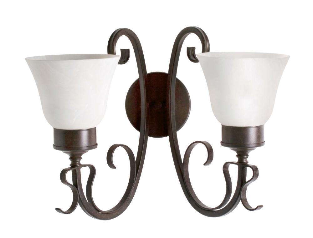 19&#34; Wide Mirasol 2 Light Wall Sconce