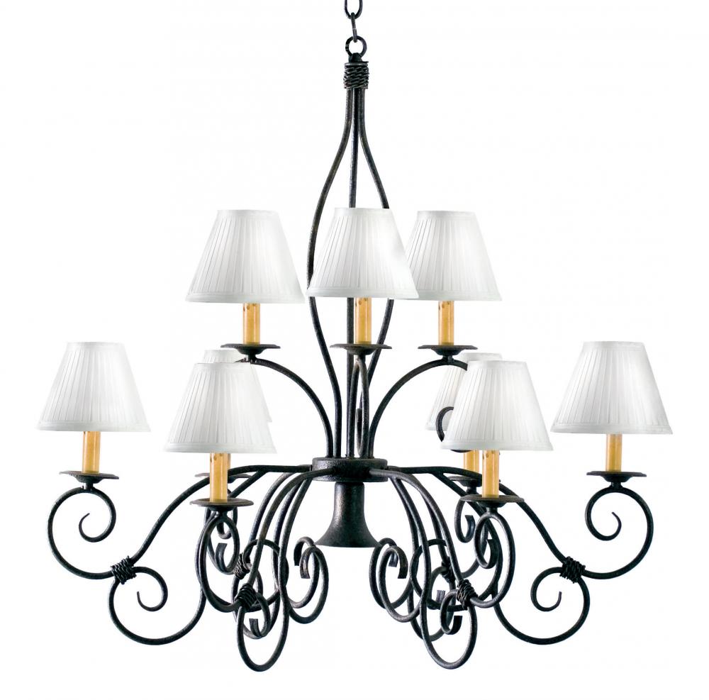 26&#34; Wide Grace 10 Light Two Tier Chandelier