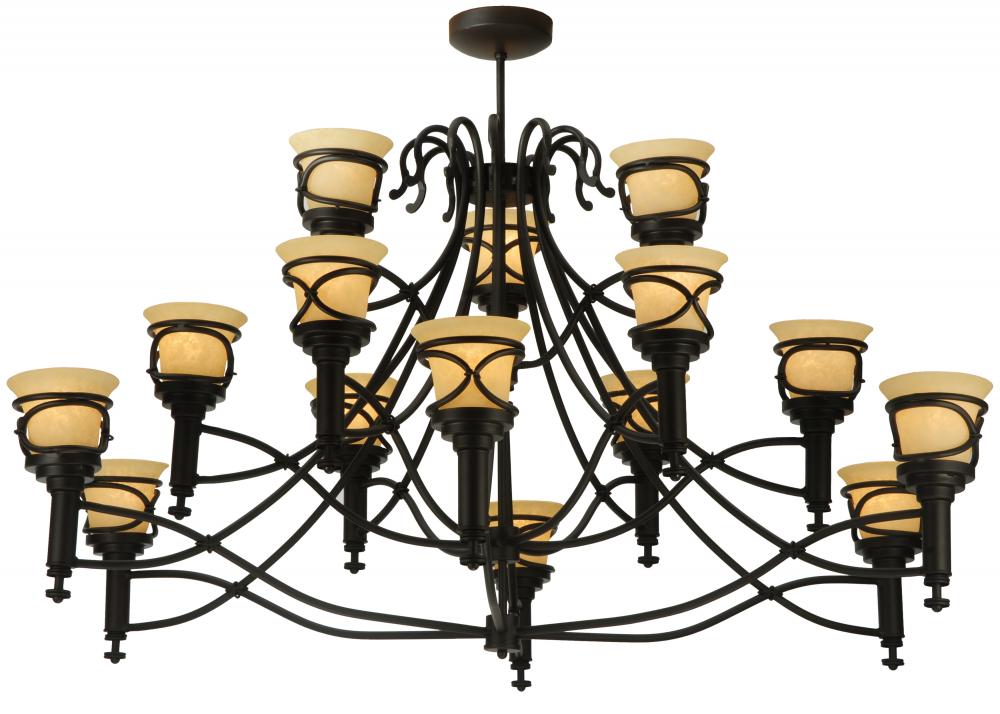 58&#34; Wide Aspen 15 Light Chandelier