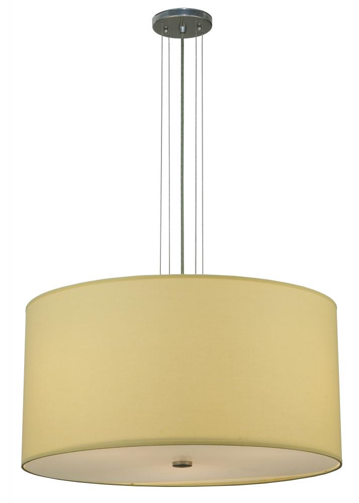 24&#34;W Cilindro Beige Textrene Pendant