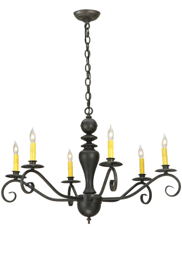 33&#34; Wide Emory 6 Light Chandelier