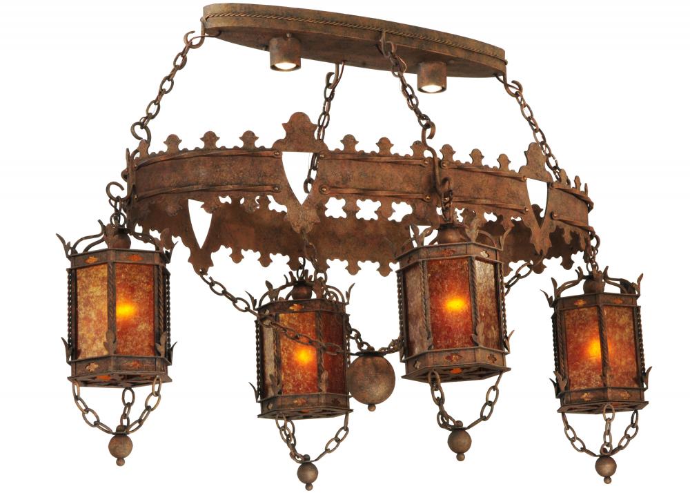 58&#34;L Valhalla 4 LT Oblong Chandelier