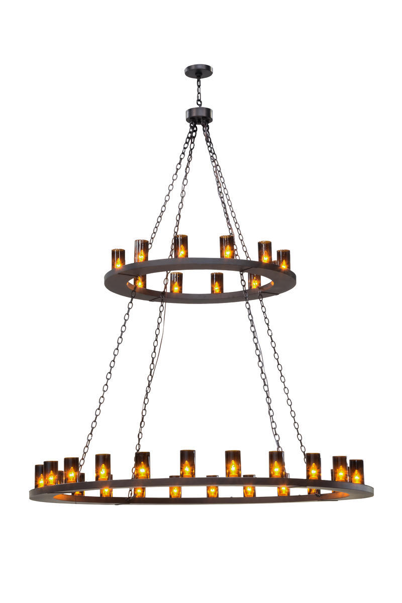 72&#34;W Loxley 36 LT Two Tier Chandelier