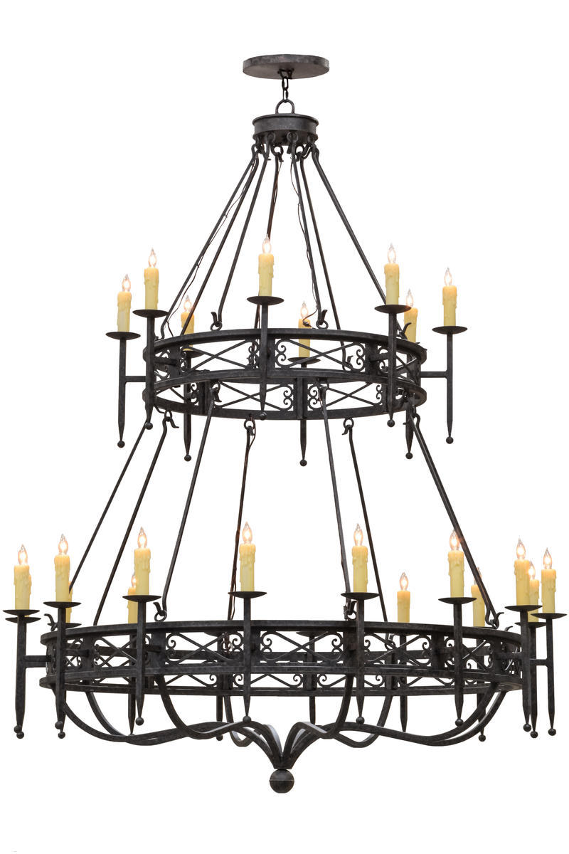 70&#34;W Gina 24 LT Two Tier Chandelier