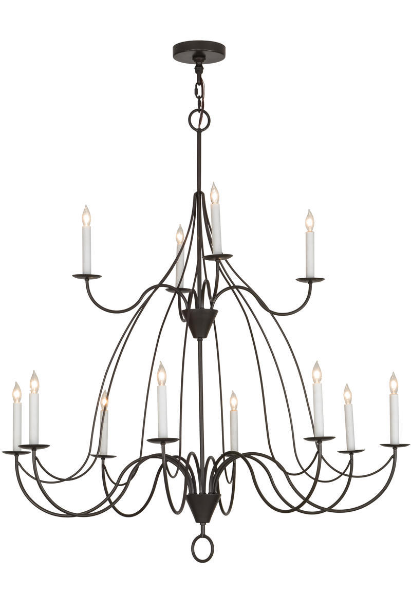 48&#34;W Polonaise 12 LT Two Tier Chandelier