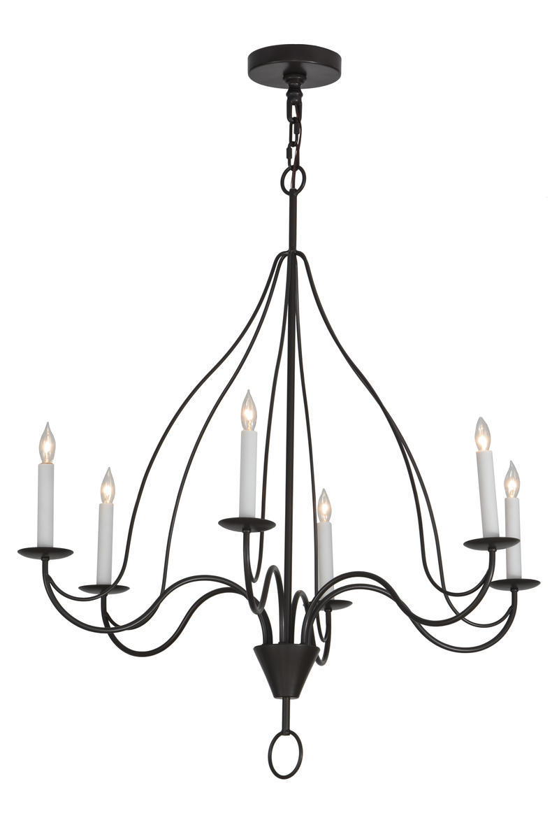 36&#34;W Polonaise 6 LT Chandelier