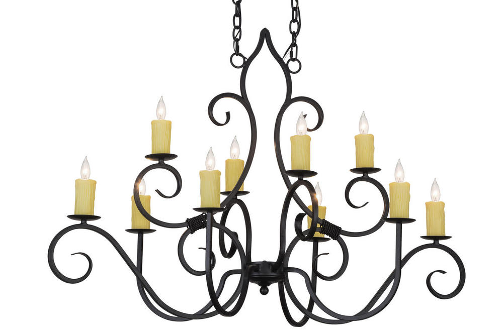 48&#34;L Clifton 10 LT Chandelier