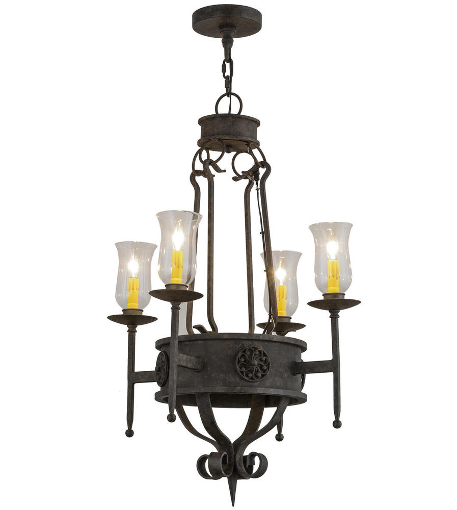 24&#34; Wide Lorenzo 4 Light Chandelier