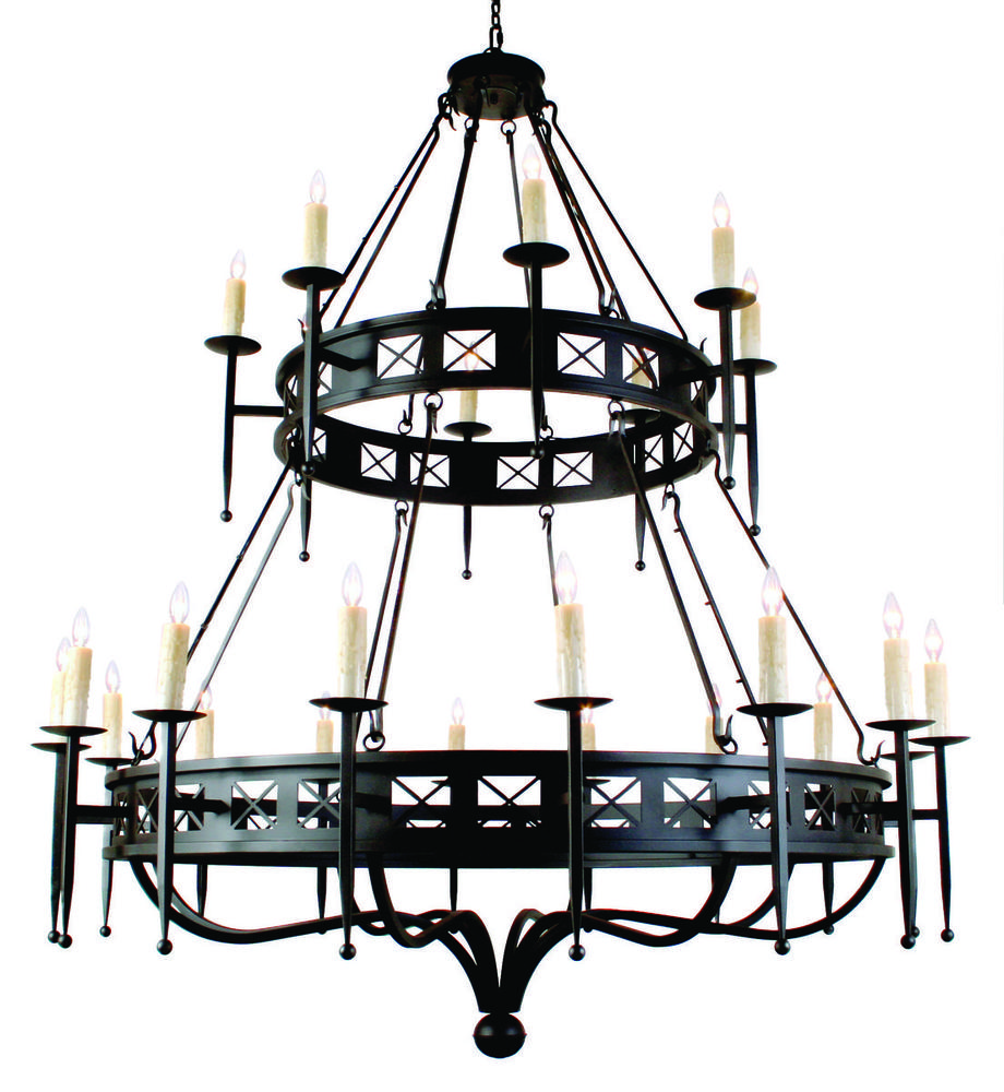 72&#34; Wide Gina 24 Light Two Tier Chandelier