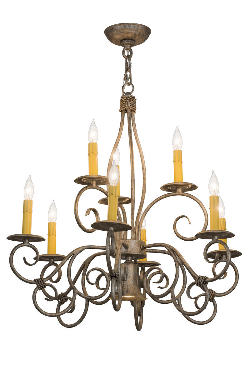 26&#34; Wide Grace 10 Light Chandelier