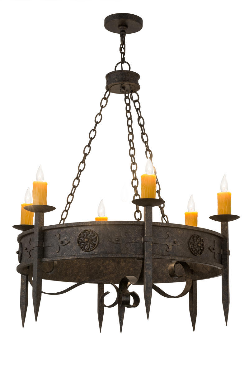 36&#34;W Calandra 6 LT Chandelier