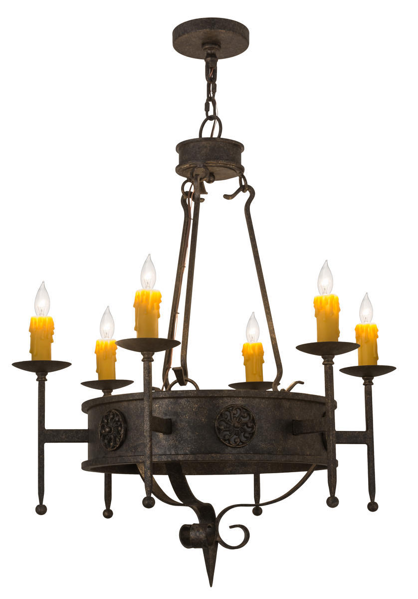 30&#34; Wide Lorenzo 6 Light Chandelier