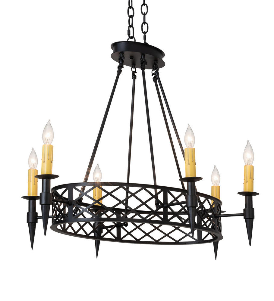 43&#34; Wide Topridge 6 Light Chandelier