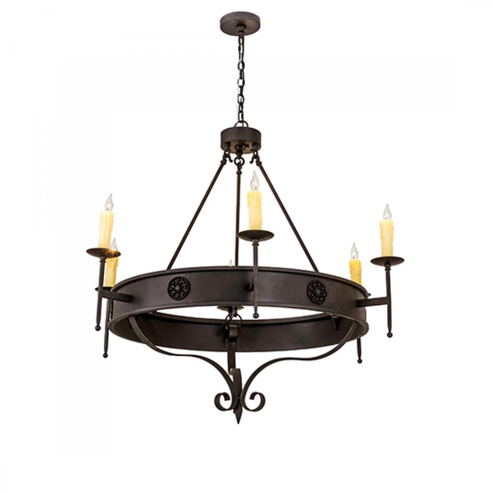 48&#34;W Lorenzo 6 LT Chandelier