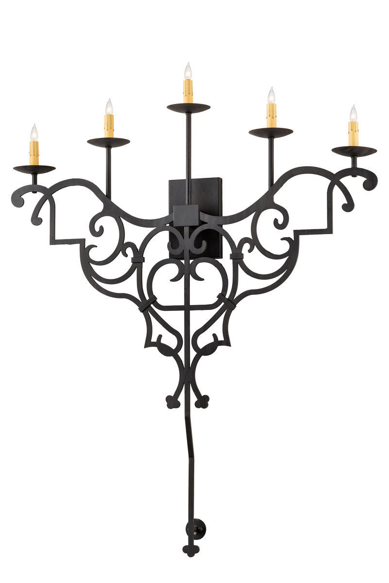 36&#34;W Fleur De Lys Wall Sconce