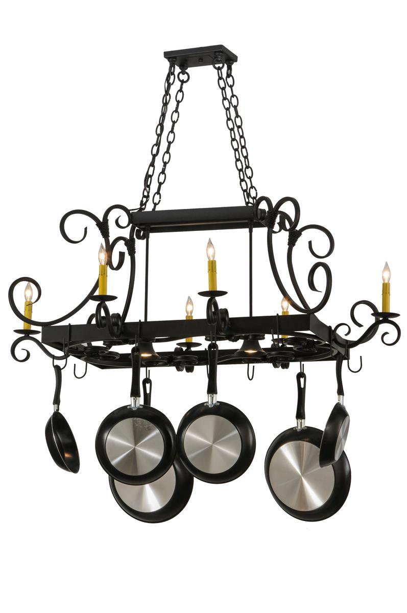 50&#34; Long Caiden 6 Light Pot Rack