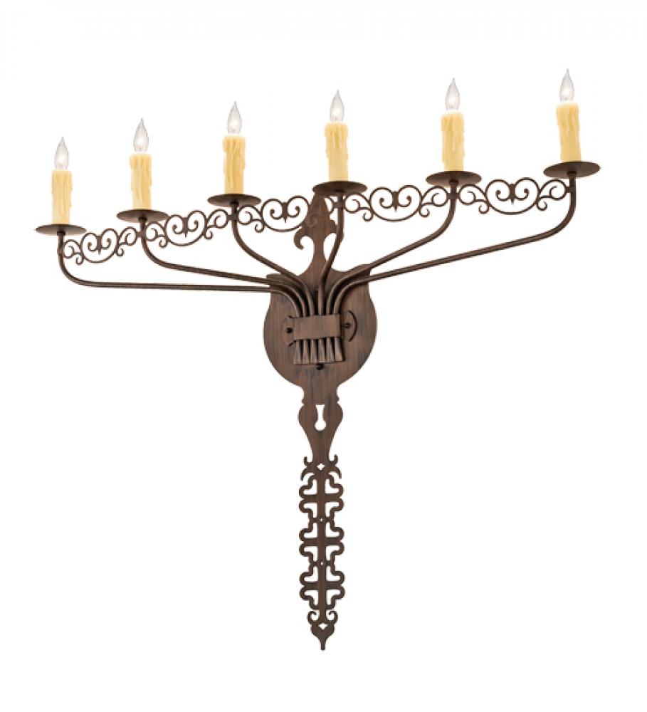 36&#34; Wide Almonte 6 Light Wall Sconce