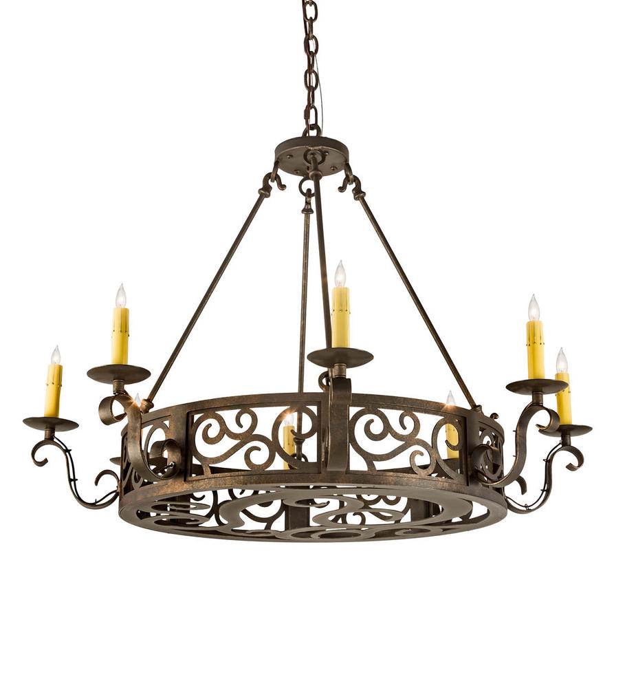 36&#34; Wide Delano 8 Light Chandelier