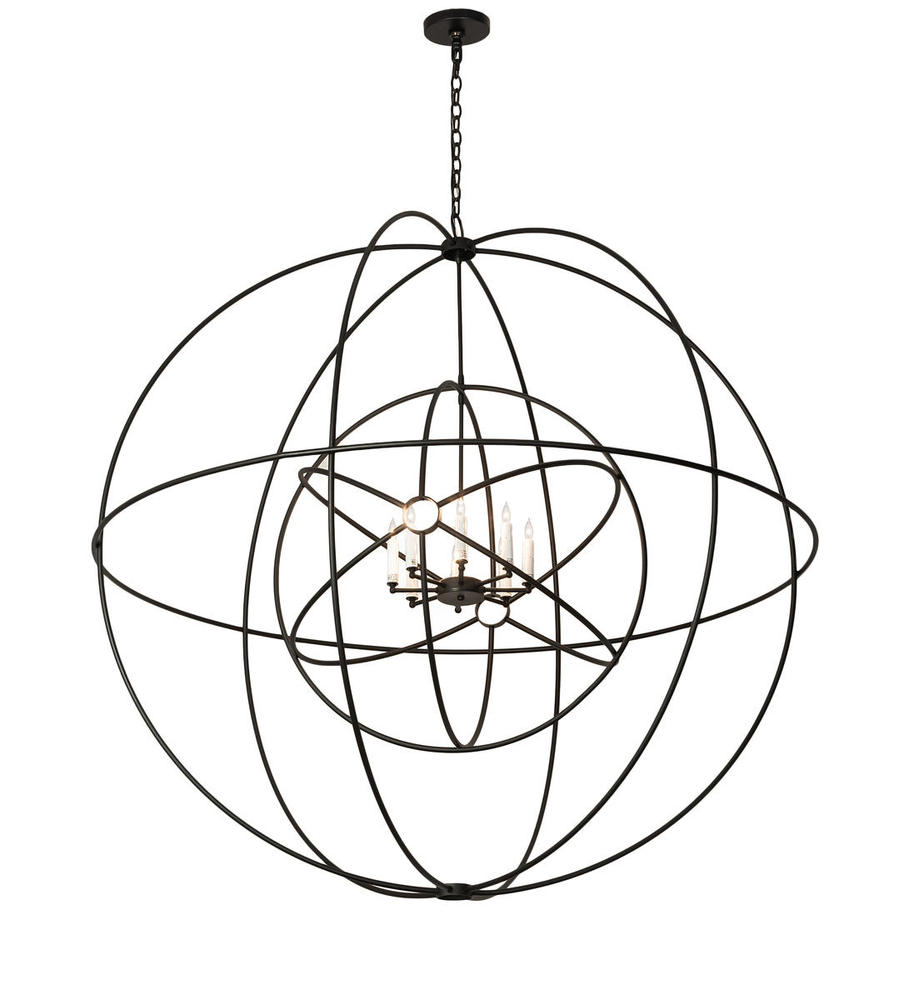 60&#34; Wide Atom Enerjisi 8 Light Chandelier