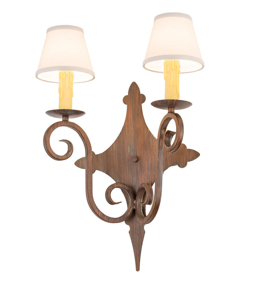 15&#34; Wide Angelique 2 Light Wall Sconce