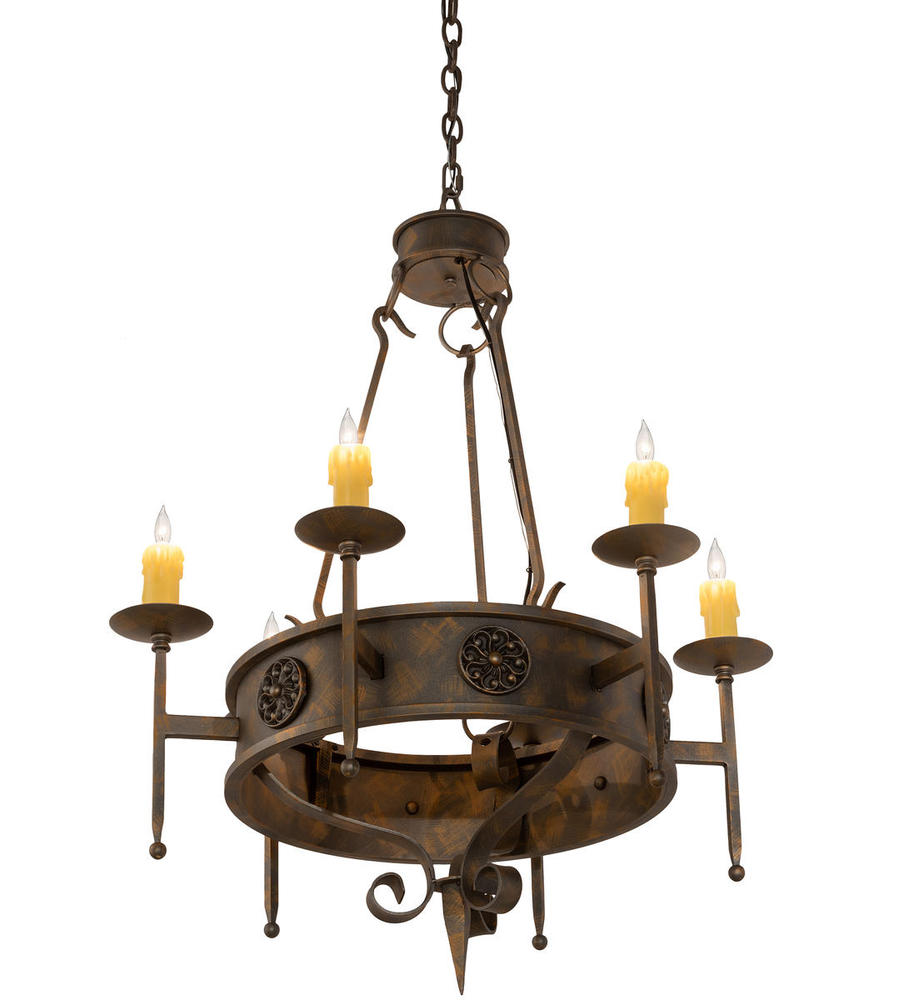 30&#34; Wide Lorenzo 6 Light Chandelier