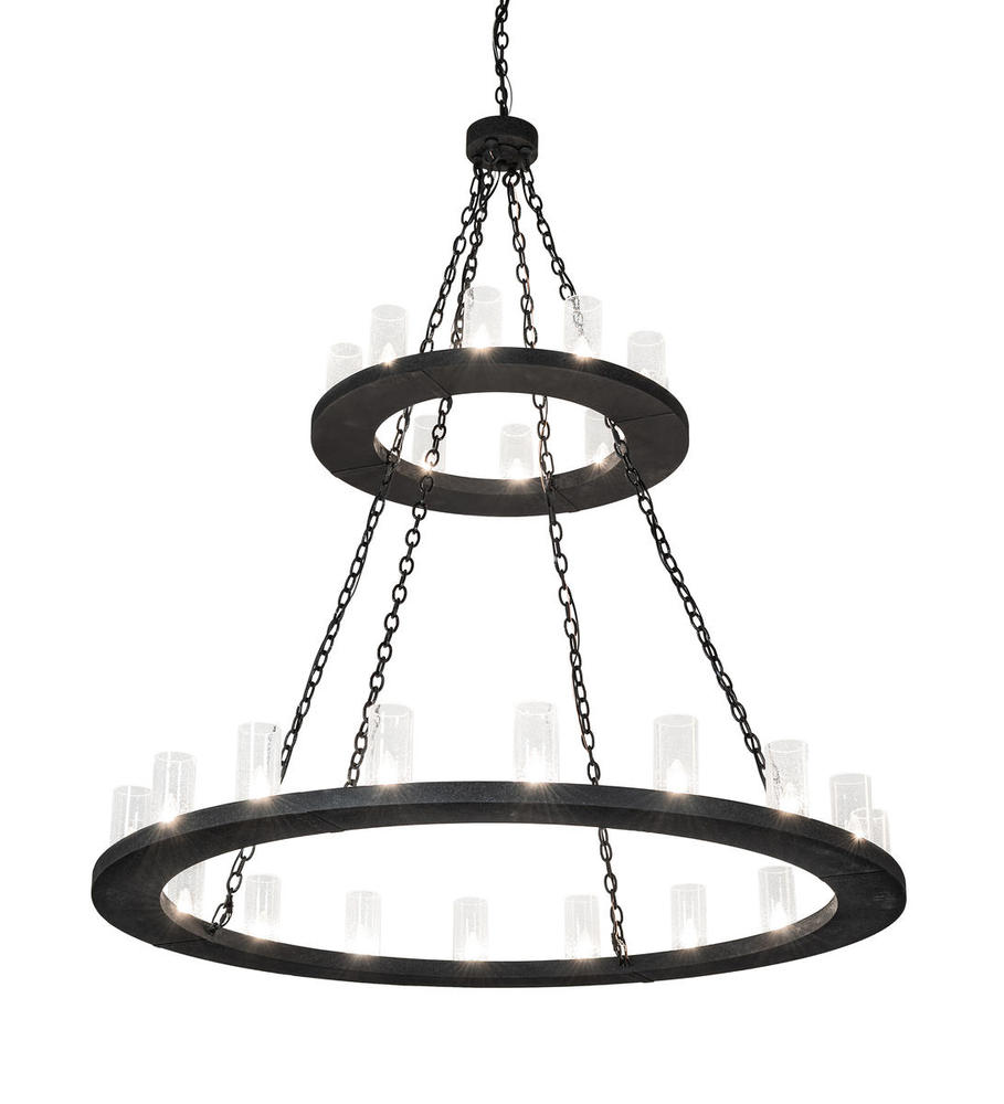 60&#34; Wide Loxley 28 Light Two Tier Chandelier