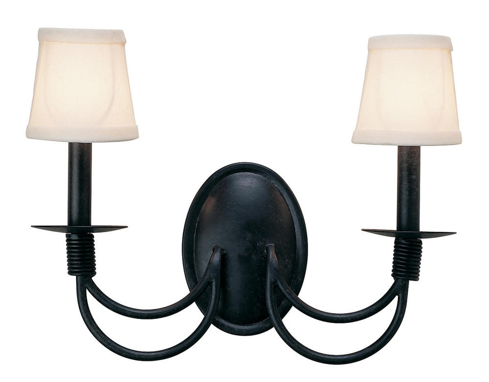 16&#34; Wide Bell 2 Light Wall Sconce