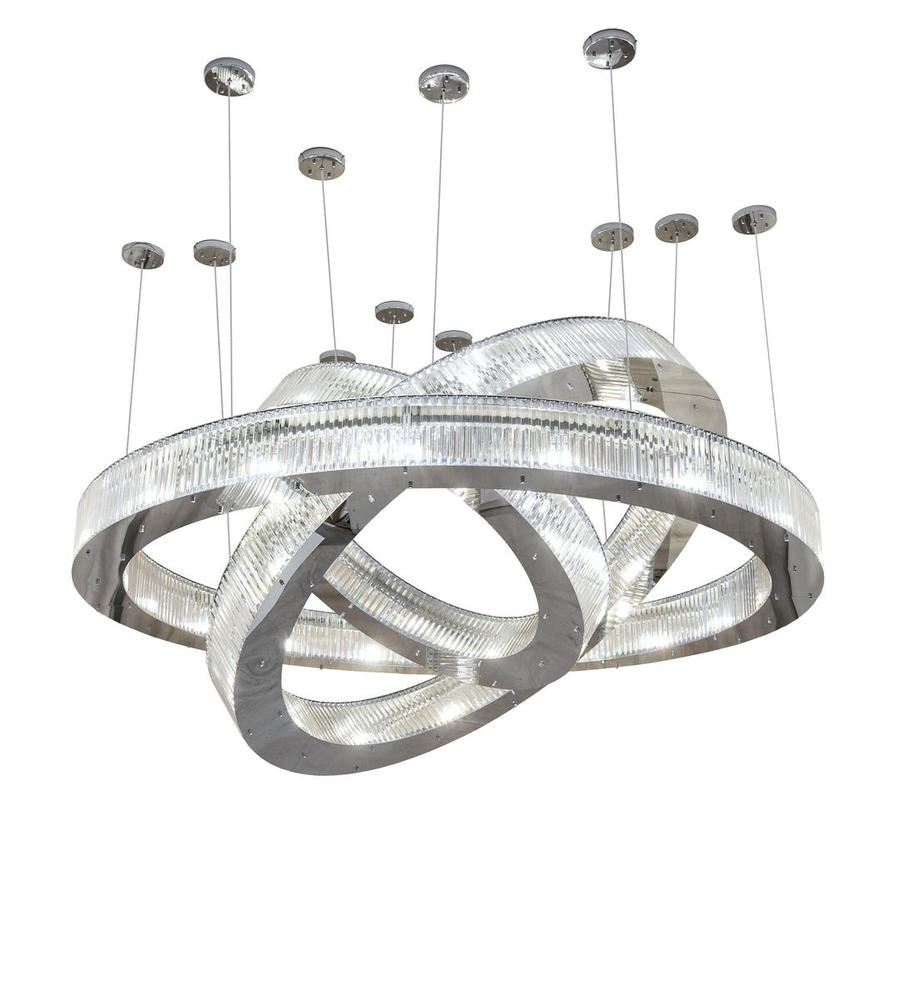 90&#34; Wide Beckam 3 Ring Chandelier