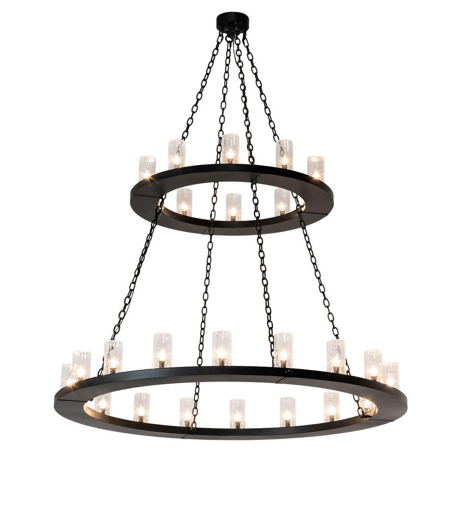 60&#34; Wide Loxley 28 Light Two Tier Chandelier