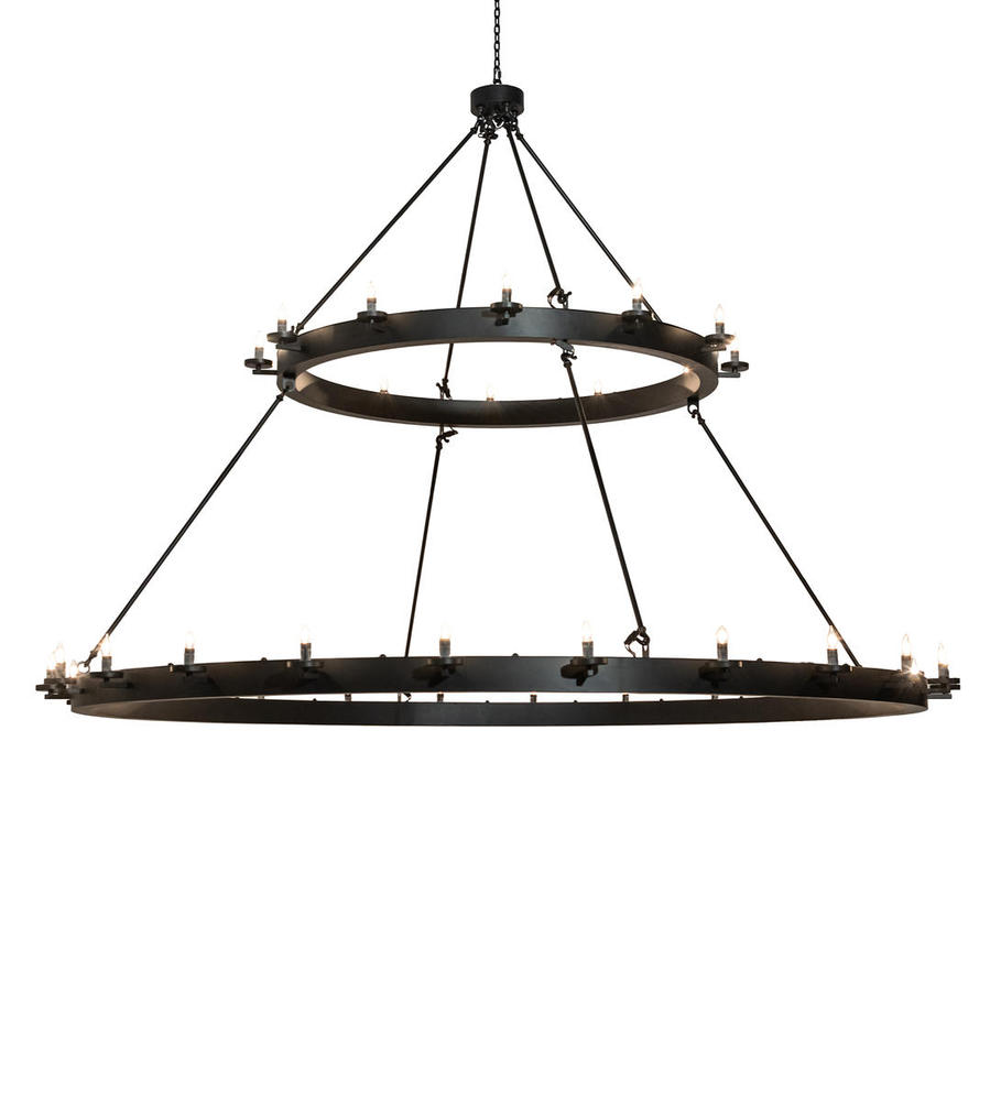 96&#34; Wide Loxley 36 Light Two Tier Chandelier