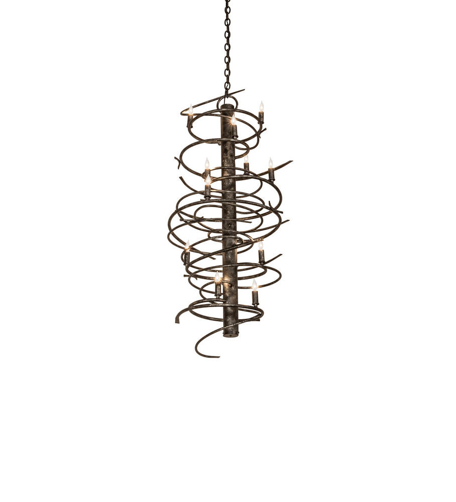 21&#34; Wide Cyclone 12 Light Chandelier