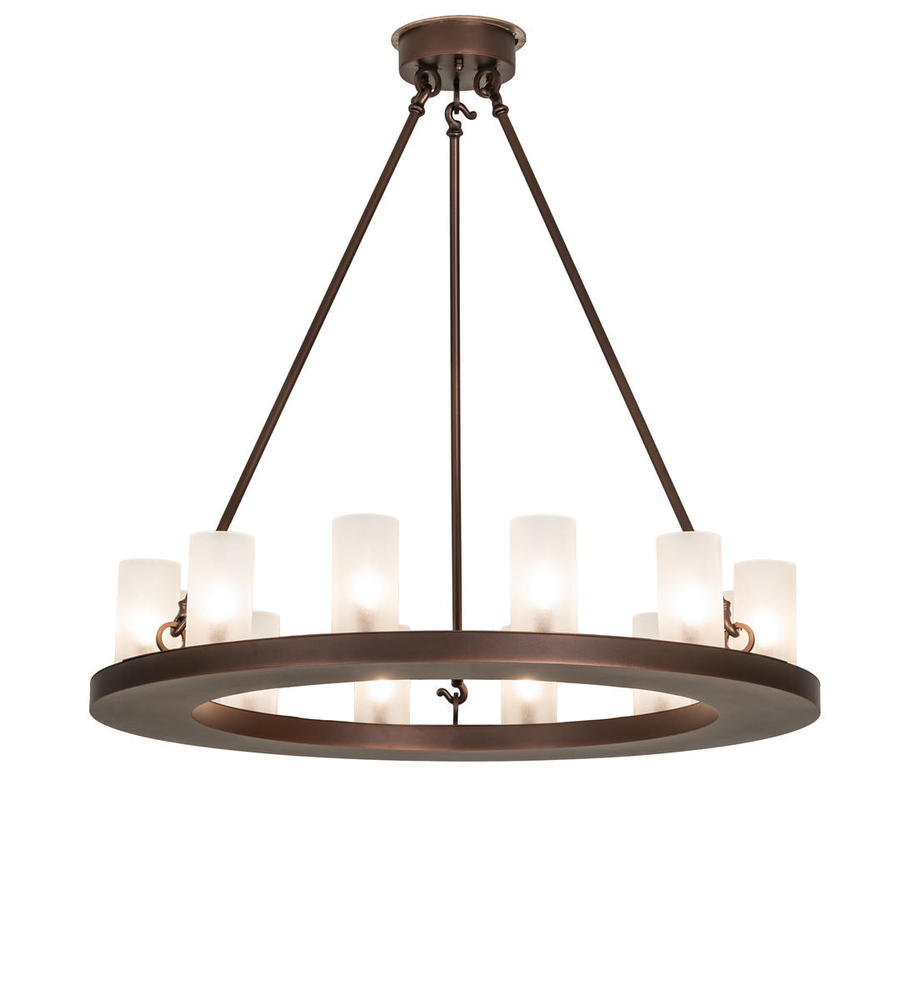 36&#34; Wide Loxley 12 Light Chandelier