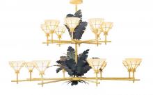 2nd Avenue Designs Blue 119770 - 96" Wide Tiki 16 LT Two Tier Chandelier