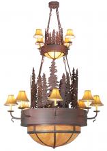 2nd Avenue Designs Blue 111636 - 54"W Walden Pine 2 Tier Chandelier