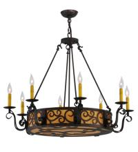 2nd Avenue Designs Blue 115165 - 36"W Delano 8 LT Chandelier